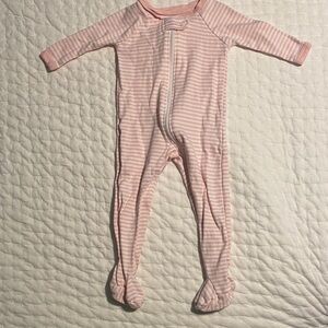 LAKE English Rose Stripe Baby Footie Sleeper